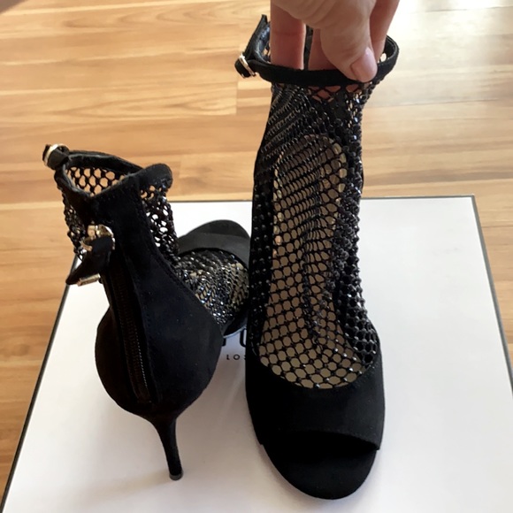 ✨ GUESS black high heels rhinestone shoes - Picture 10 of 14